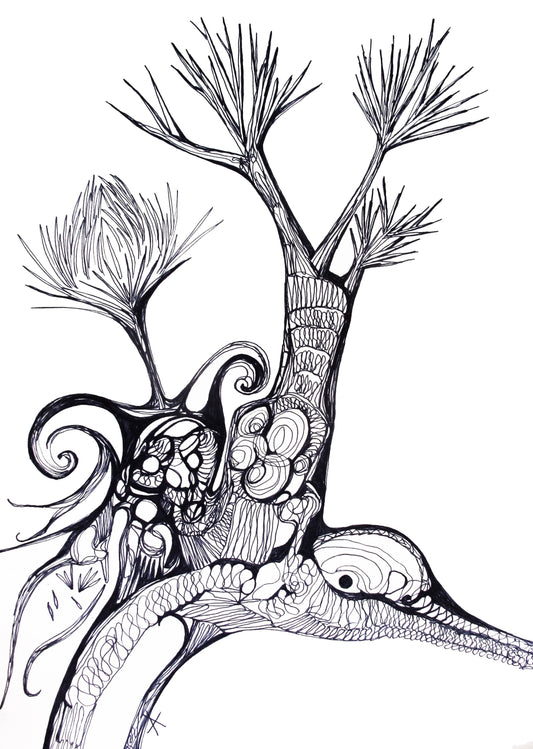 pr-ntr swan tree original investment art