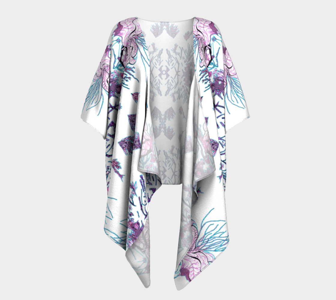 Waterlily Draped Kimono